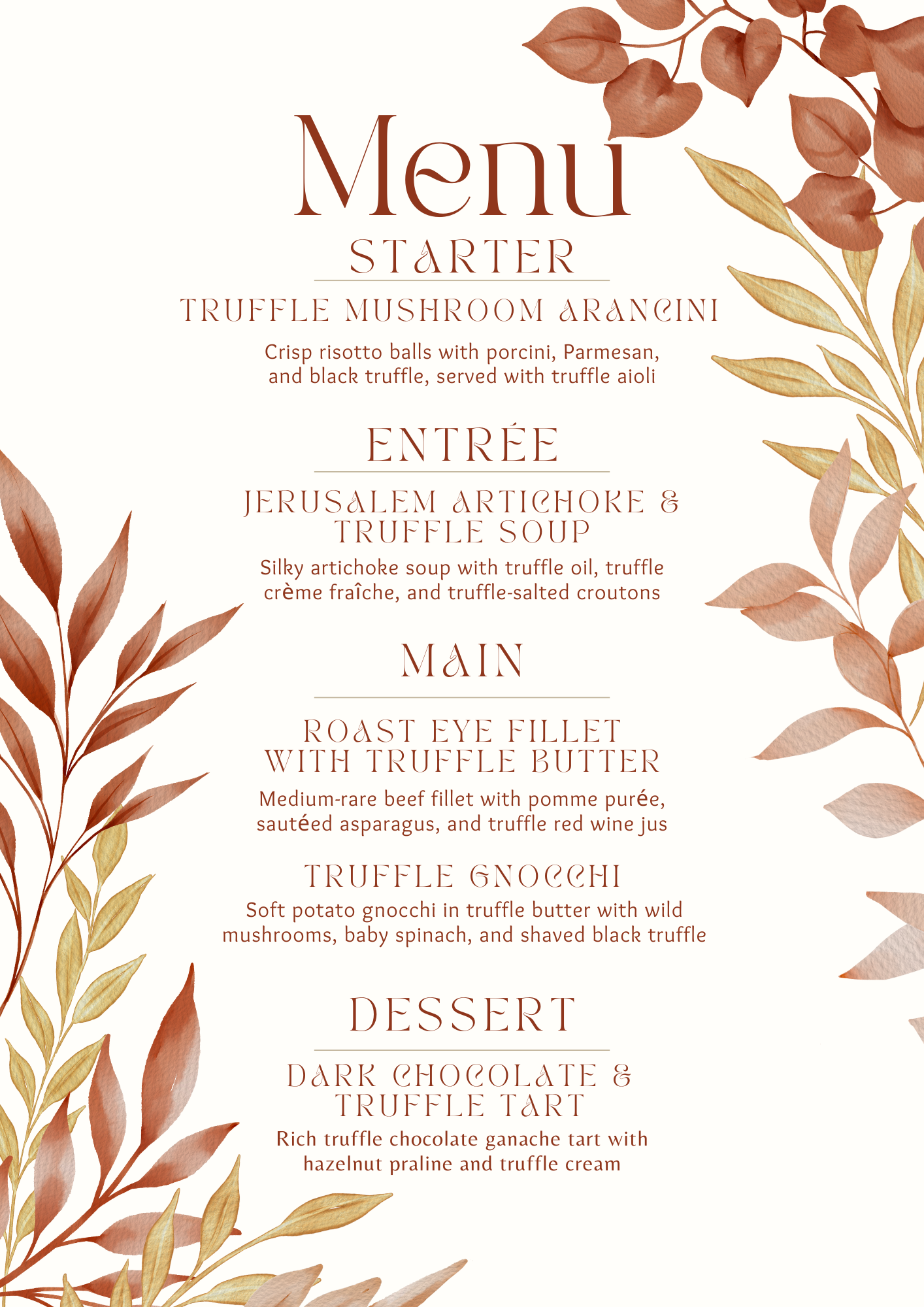 Braidwood Truffle Dinner
