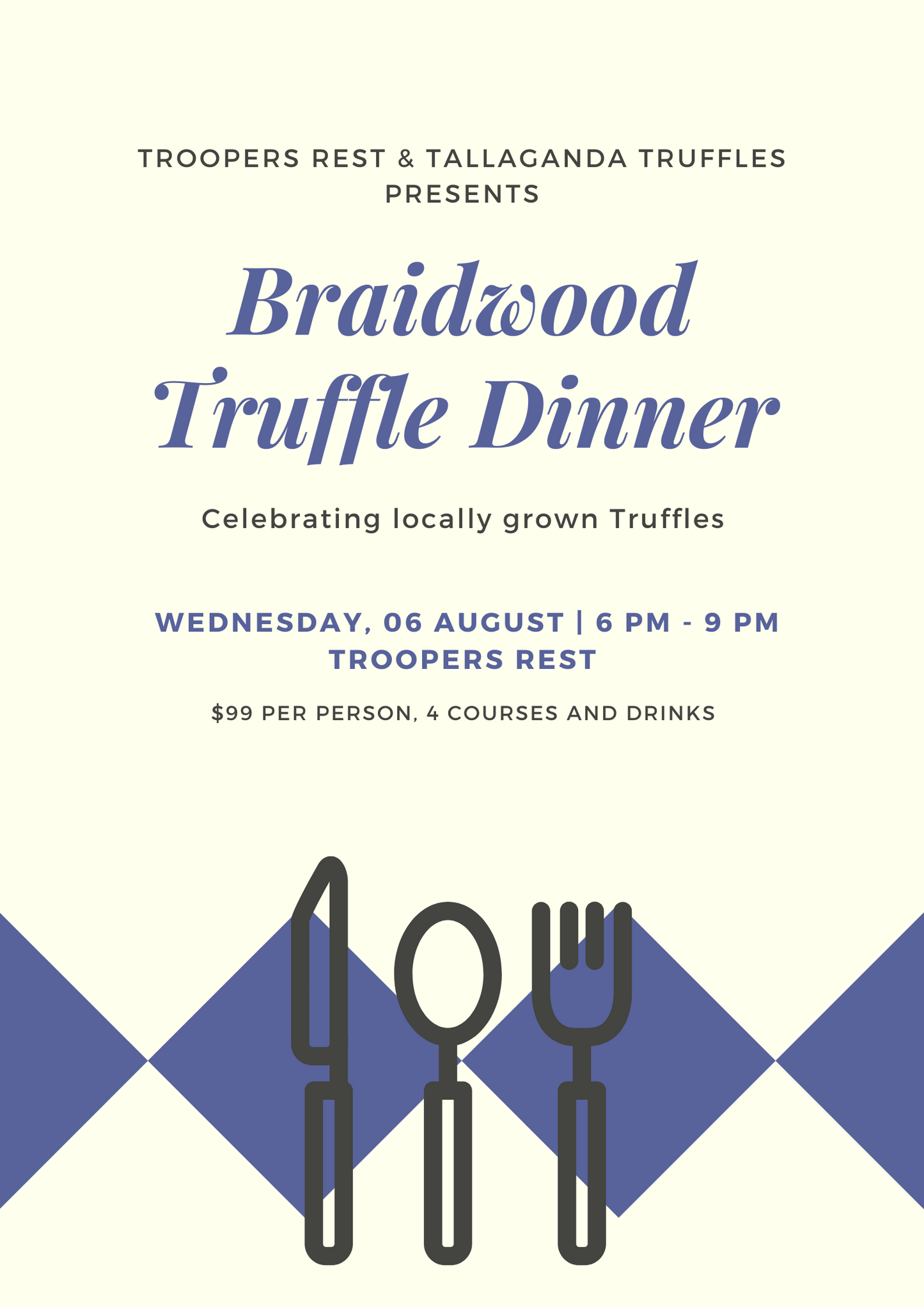 Braidwood Truffle Dinner